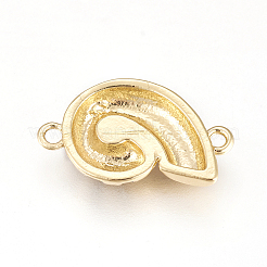 Соединители латунные эмалевые звенья&nbsp;X-ZIRC-L078-034G-NR