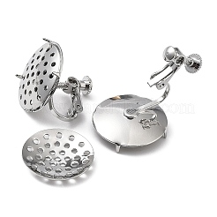 Серьги-клипсы в форме сита из латуни KK-Q785-13P