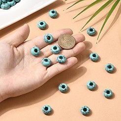 Perline europee di grandi dimensioni del turchese sintetico&nbsp;X-G-Q442-15