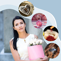 Наборы для самостоятельного изготовления ожерелья из стеклянной бутылки&nbsp;DIY-UN0007-62B