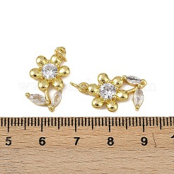 Латунные микро проложить кубического циркония подвески&nbsp;KK-I358-034G