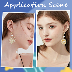 80 шт. фурнитура для сережек из нержавеющей стали 304&nbsp;STAS-SP0001-13