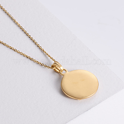 Винтажная панк-медаль святого духа плоская круглая подвеска из нержавеющей стали мужские ожерелья VI4450