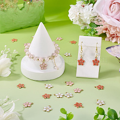 30шт 3 стиля светлые позолоченные подвески из сплава с эмалью&nbsp;ENAM-TA0003-23