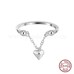 925 кольцо на палец из стерлингового серебра для женщин RJEW-C133-02P