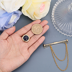 1 шт. латунные подвесные цепи булавки для воротника зажимы для галстука DIY-CA0005-89G