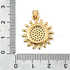 Латунные микропаве прозрачные подвески с фианитом KK-I360-053G