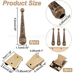 3 шт. железные застежки для галстука-боло FIND-ANB0003-18AB