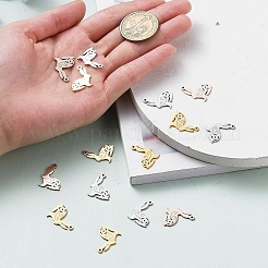 24 шт. подвески из нержавеющей стали 201 двух цветов&nbsp;STAS-UN0020-32