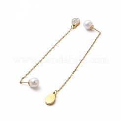 Ohrstecker mit Strass-Geometrie&nbsp;EJEW-E278-05G-03