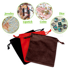 10 шт. бархатных мешочков для хранения украшений на завязках&nbsp;ABAG-TA0001-31B