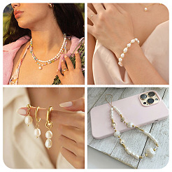 60 шт. 3 вида бусин из натурального культивированного пресноводного жемчуга PEAR-TA0001-22