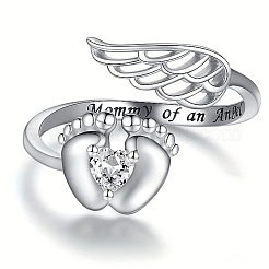 Модные латунные кольца-манжеты с кубическим цирконием&nbsp;FS-WGAF8F3-04