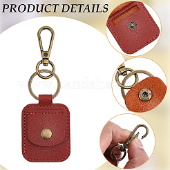 Soporte para anillo de cuero sintético rectangular&nbsp;AJEW-WH20054-027C