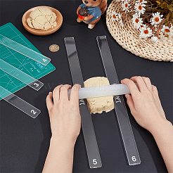 5 шт. 5 стиля акриловых направляющих для глины&nbsp;TOOL-OC0001-98