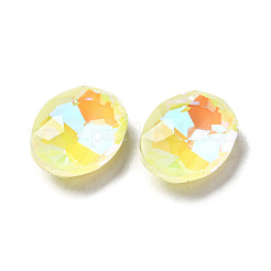 Стеклянные кабошоны со стразами в флуоресцентном стиле мокко&nbsp;X-GGLA-M005-01A-226MK