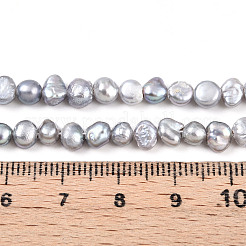 Нити из натурального культивированного пресноводного жемчуга PEAR-N014-04I-01