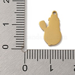 Подвески из нержавеющей стали 304 на рождественскую тематику STAS-Z093-08G