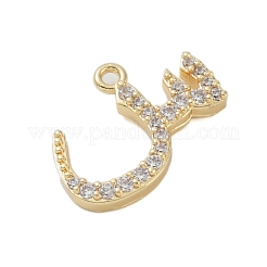 Покрытие стойки латунь микропаве прозрачные подвески из кубического циркония&nbsp;KK-A224-03E-G