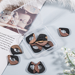 Подвески из смолы и дерева&nbsp;RESI-OL0001-08A