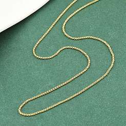 Женские ожерелья из латунной цепочки толщиной 1.5 мм&nbsp;NJEW-A062-01G