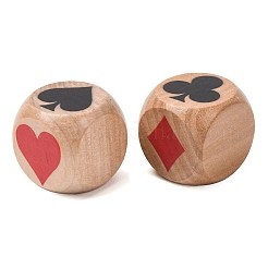 Dados de patrón de póquer de madera Schima&nbsp;WD-XCP0001-02