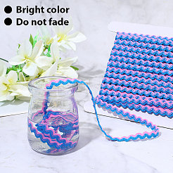 1 рулон полиэстеровой ленты с волнистой бахромой и пайетками&nbsp;OCOR-GF0005-72C