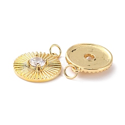 Латунные микро проложить кубического циркония подвески ZIRC-P092-016G-RS