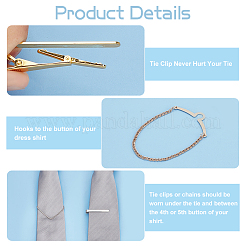 Латунный зажим для галстука&nbsp;AJEW-FG0003-09