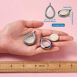 2шт 2 стиля сплава магнитные подвески-медальоны PALLOY-TA0002-35M