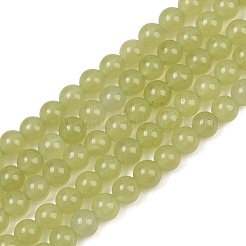 Gefärbt natürlichen weißen Jade Perlen Stränge&nbsp;GG-CBAEB22-B01-6mm-05