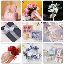 1 rouleau de ruban organza transparent&nbsp;SRIB-CY0001-22A-05