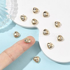 Breloques en laiton serties de micro-pavés de zirconiums cubiques transparents pour la Saint-Valentin de Shegrace&nbsp;XGRQ4N358-737G