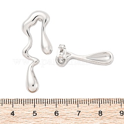 Некорневая нержавеющая сталь 304 серьги-гвоздики для женщин&nbsp;EJEW-S227-37P