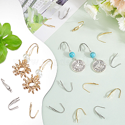 80 шт. 2-х цветные крючки для сережек из нержавеющей стали 304 STAS-SC0009-24