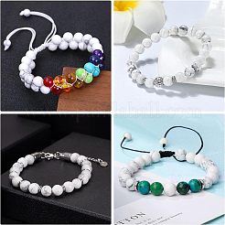 4 нити натуральных бусин говлита нити TURQ-OC0001-02B