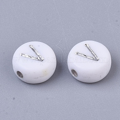 Perline acrilico placcato&nbsp;PACR-R243-04V