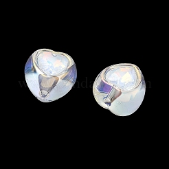 Perline di acrilico dipinte a forno e strass&nbsp;RB-CBA19D7-02B