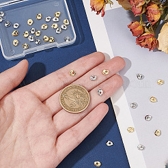 40шт 2 цвета латунные дистанционные бусины&nbsp;KK-BC0012-75