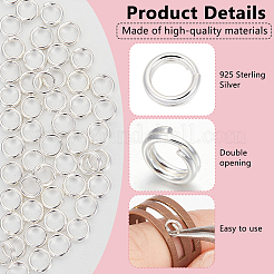 925 серебряное разделенное кольцо для прыжков FIND-BC0005-42A