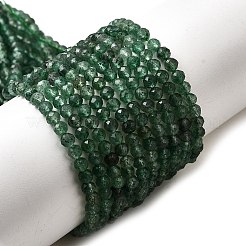 Природный зеленый бисер пряди клубники кварца G-D340-A03-3mm