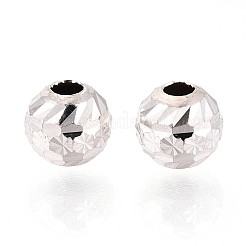 925 текстурированная бусина из стерлингового серебра STER-T008-45S-02