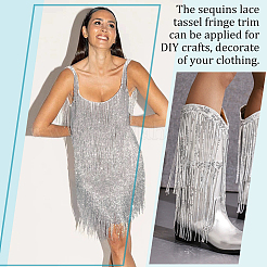 10 ярд полиэстеровой кружевной бахромы DIY-WH0308-499B