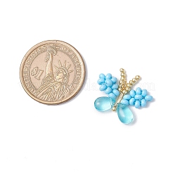 Подвески-бабочки из стеклянного бисера ручной работы&nbsp;PALLOY-MZ00685-05