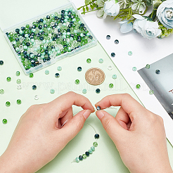 500шт 5 цвета нитей стеклянных бусин EGLA-PH0001-28A