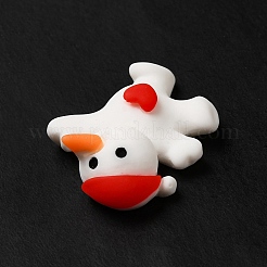 Кабошоны из непрозрачной смолы с рождественской тематикой RESI-C023-01D