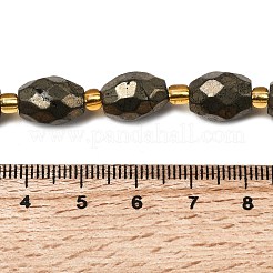 Природного пирита бисер нитей&nbsp;G-Z131-F01-01