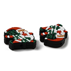 Санта-Клаус Рождественские пищевые экологически чистые силиконовые бусины&nbsp;LS-SIL-D001-02