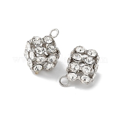 Подвески латунные горный хрусталь&nbsp;KK-U057-01P-01