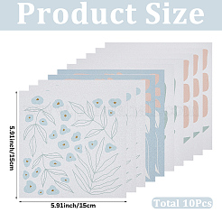 10 pieza de adhesivo para azulejos de imitación de cuero&nbsp;DIY-GF0012-85B